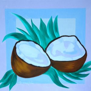 Coconut oil on canvas by grace absi