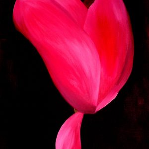 Grace Absi Oil on canvas Cyclamen 2