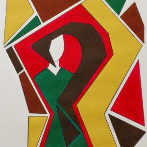 Question mark by Grace Absi Acrylic on paper